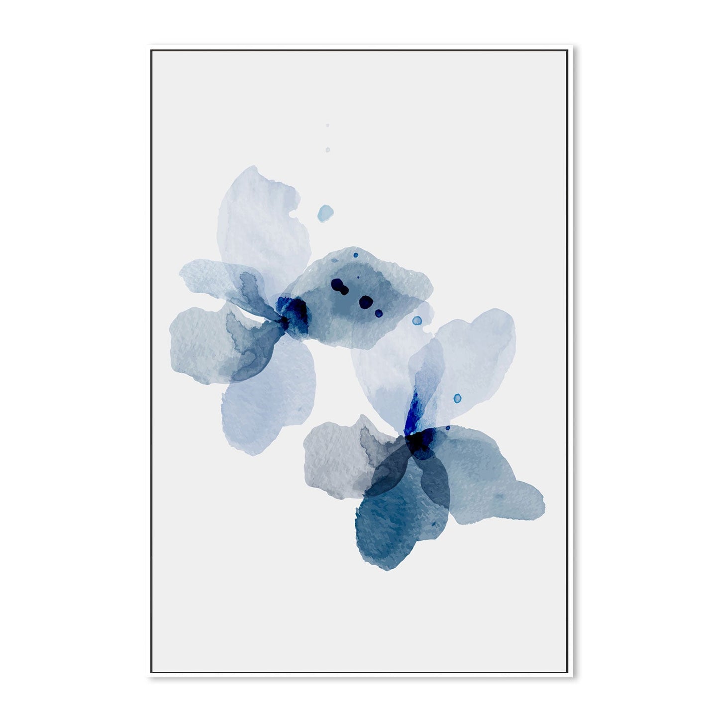 wall-art-print-canvas-poster-framed-Blue Poppy, Style B-GIOIA-WALL-ART