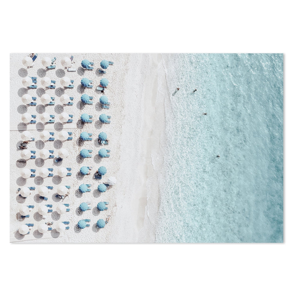 Buy Blue Sea And Sandy Beach Wall Art Online, Framed Canvas Or Poster