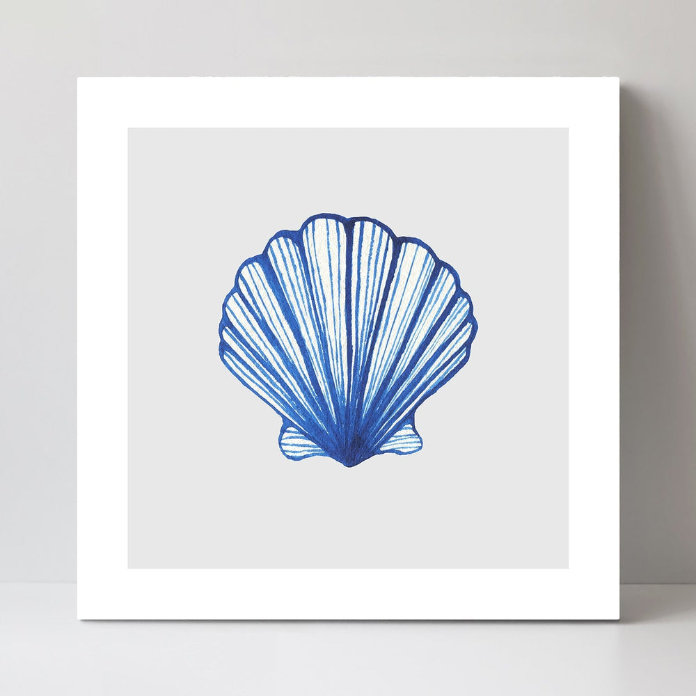 wall-art-print-canvas-poster-framed-Blue Shell, Style A-by-Gioia Wall Art-Gioia Wall Art