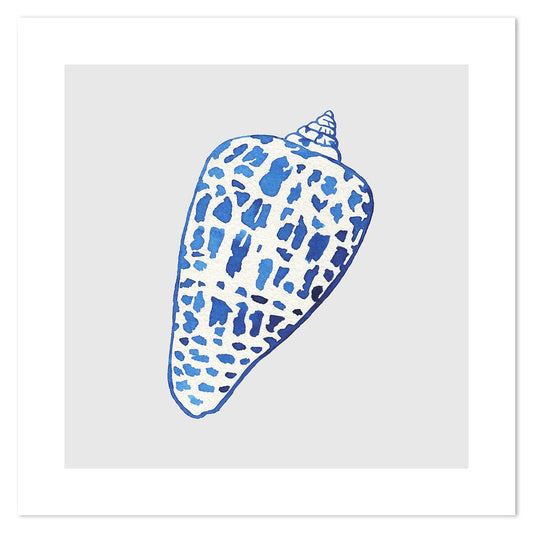 wall-art-print-canvas-poster-framed-Blue Shell, Style C-by-Gioia Wall Art-Gioia Wall Art