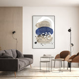 wall-art-print-canvas-poster-framed-Blue Stone, Style B-GIOIA-WALL-ART