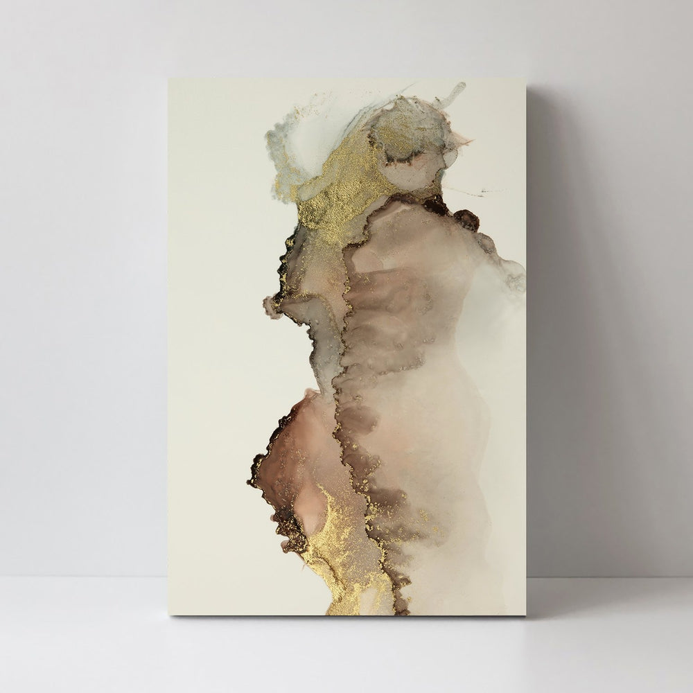 wall-art-print-canvas-poster-framed-Blush And Gold Abstract, Style A-by-Gioia Wall Art-Gioia Wall Art