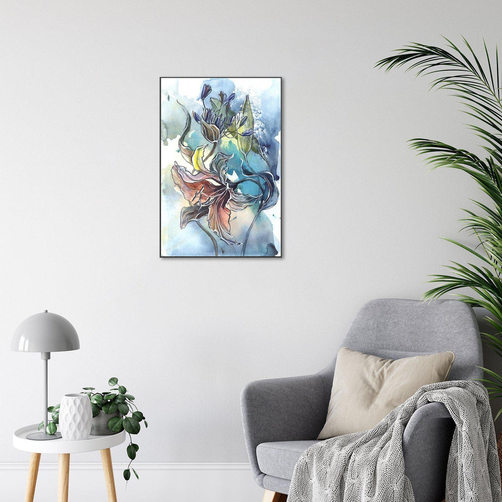 wall-art-print-canvas-poster-framed-Breathe, Abstract Art, Watercolour Painting, Style C-by-Gioia Wall Art-Gioia Wall Art