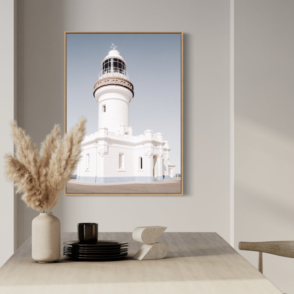 By The Bay Lighthouse-Gioia-Prints-Framed-Canvas-Poster-GIOIA-WALL-ART