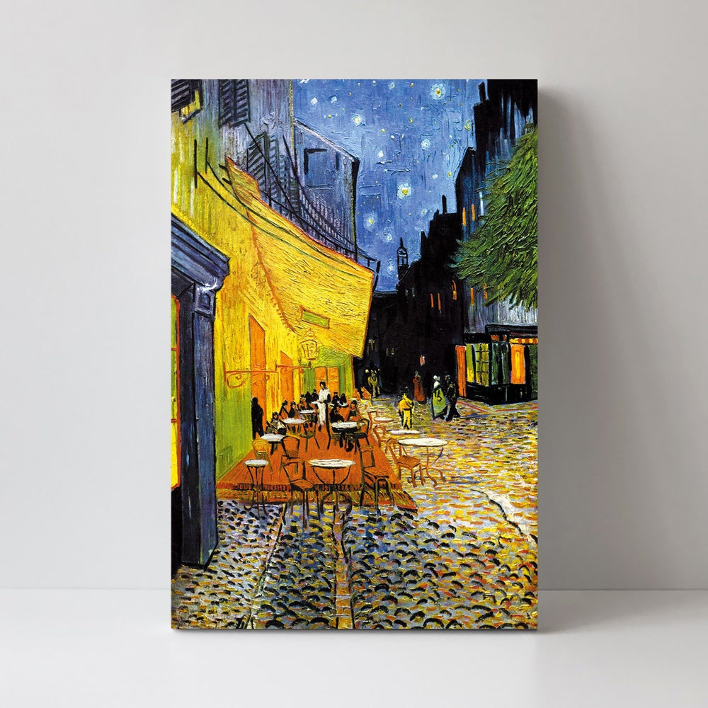 wall-art-print-canvas-poster-framed-Café Terrace At Night, By Van Gogh-by-Gioia Wall Art-Gioia Wall Art