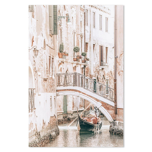 wall-art-print-canvas-poster-framed-Canal And Gondola, Venice, Italy-by-Gioia Wall Art-Gioia Wall Art