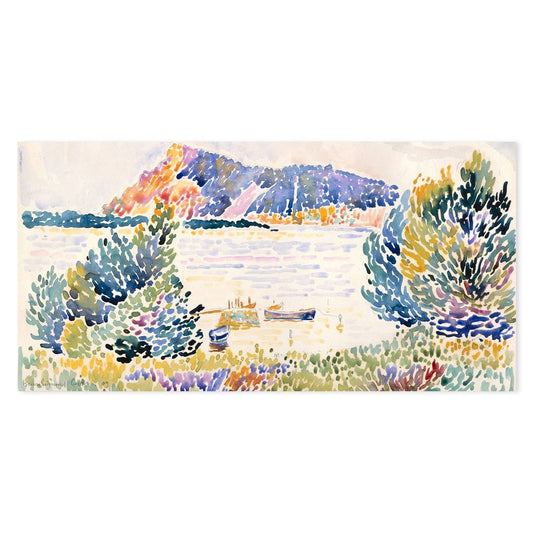 wall-art-print-canvas-poster-framed-Cap Negre, 1909, By Henri-Edmond Cross-by-Gioia Wall Art-Gioia Wall Art