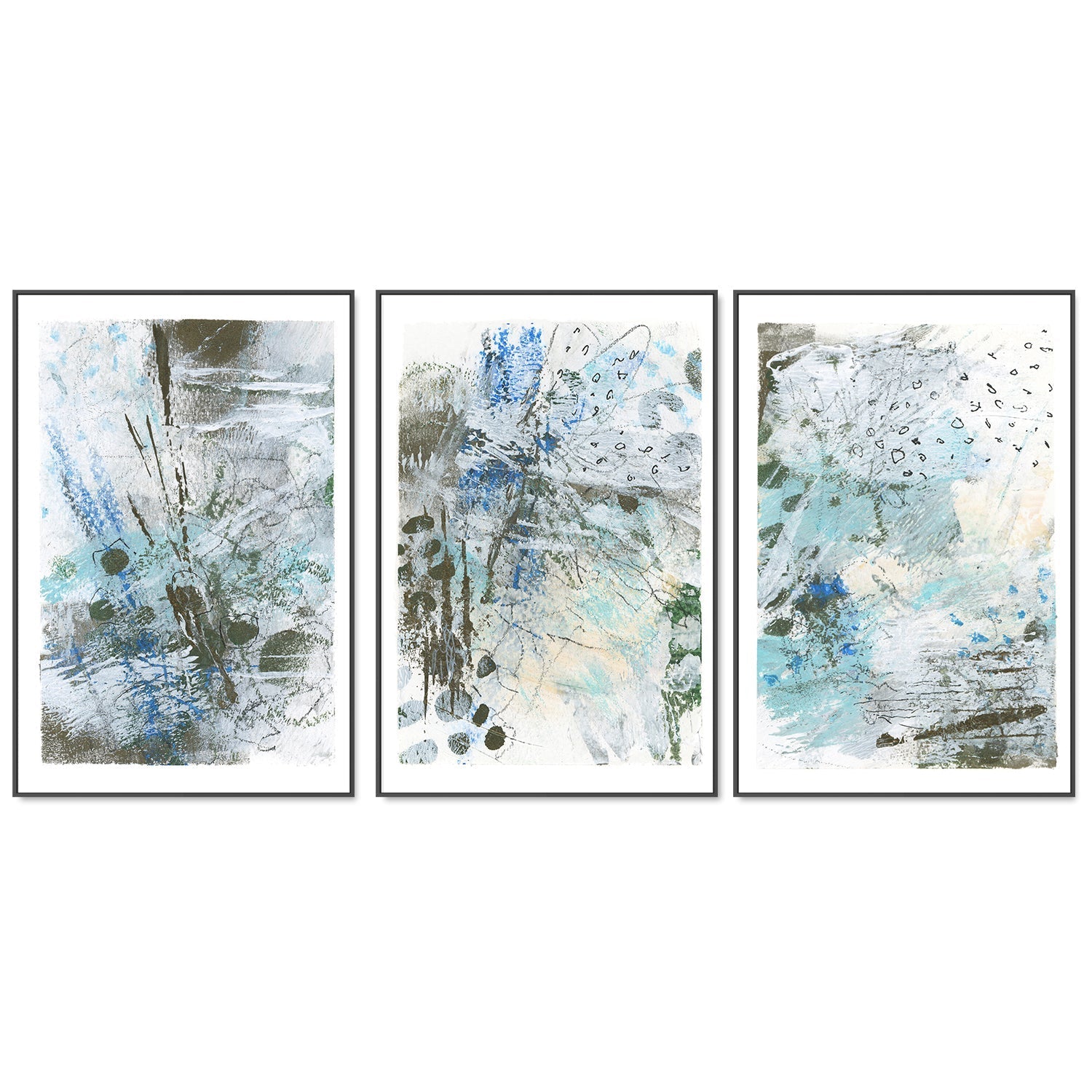 wall-art-print-canvas-poster-framed-Chilly Fresh Morning, Set Of 3-by-Gioia Wall Art-Gioia Wall Art