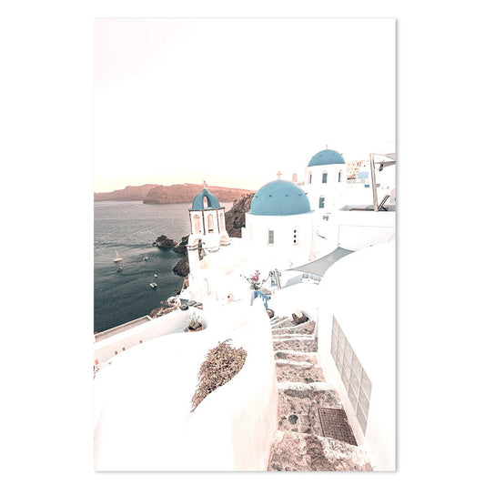 wall-art-print-canvas-poster-framed-Cityscape Of Santorini-by-Gioia Wall Art-Gioia Wall Art