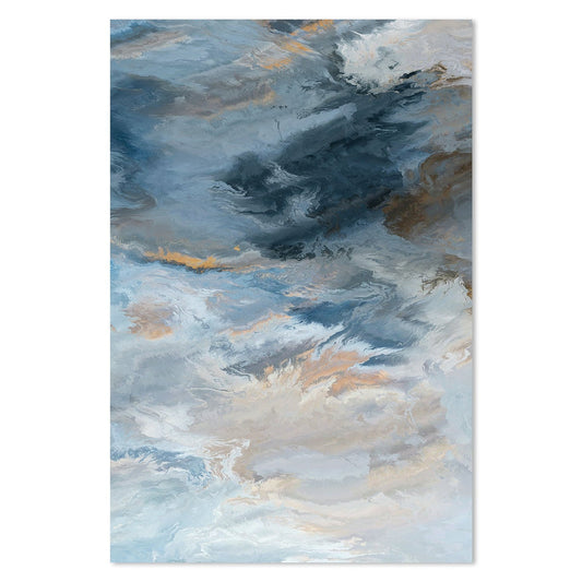 wall-art-print-canvas-poster-framed-Cloudy Blue Abstract, Style A-by-Gioia Wall Art-Gioia Wall Art