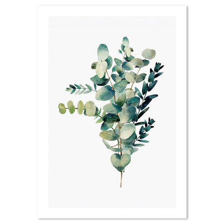 wall-art-print-canvas-poster-framed-Coin Eucalyptus, Watercolour-by-Gioia Wall Art-Gioia Wall Art