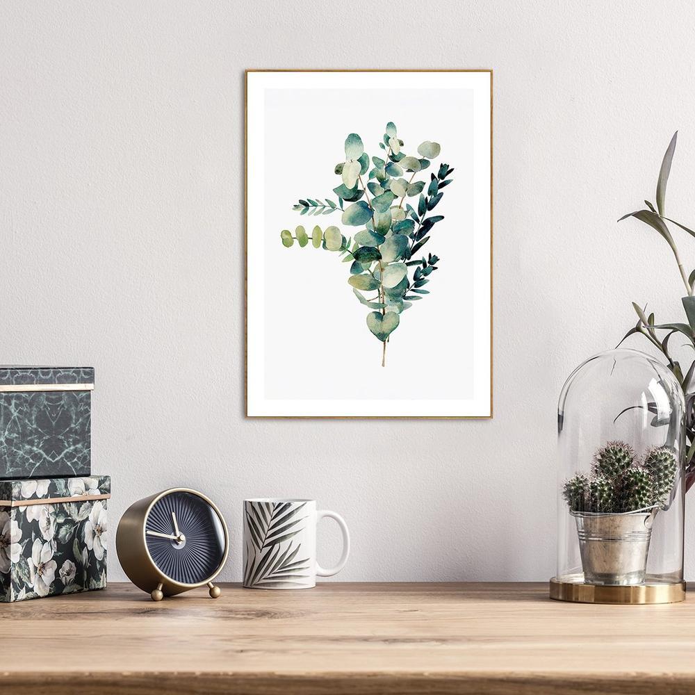 wall-art-print-canvas-poster-framed-Coin Eucalyptus, Watercolour-by-Gioia Wall Art-Gioia Wall Art