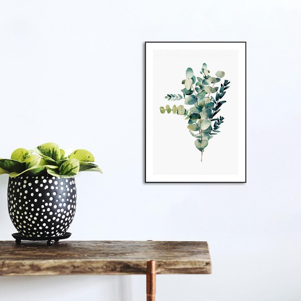 wall-art-print-canvas-poster-framed-Coin Eucalyptus, Watercolour-by-Gioia Wall Art-Gioia Wall Art