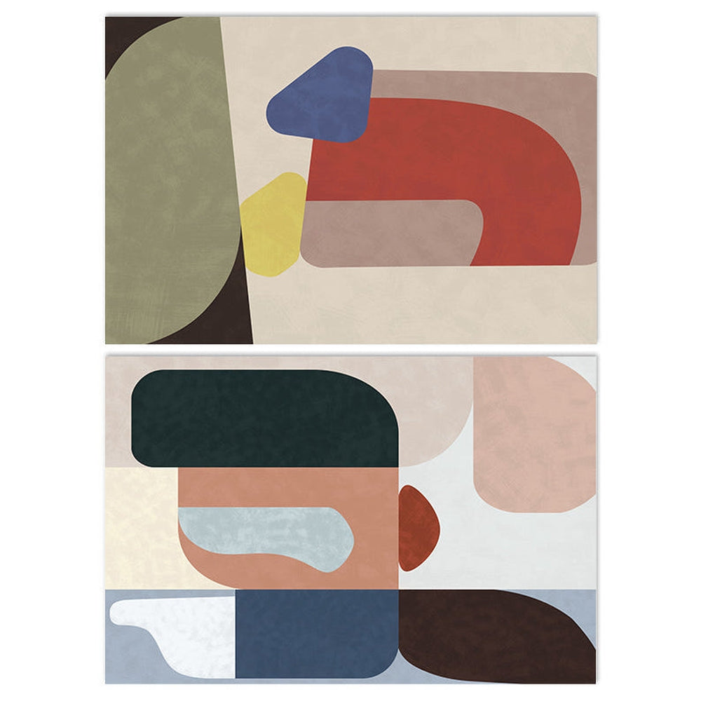 wall-art-print-canvas-poster-framed-Colour Blocks, Abstract, Set Of 2-by-Gioia Wall Art-Gioia Wall Art