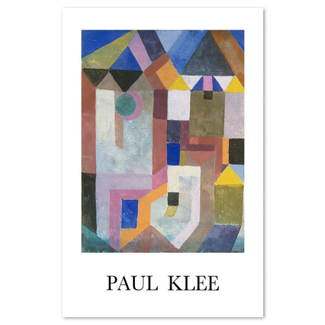 wall-art-print-canvas-poster-framed-Colourful Architect, 1917, By Paul Klee-by-Gioia Wall Art-Gioia Wall Art