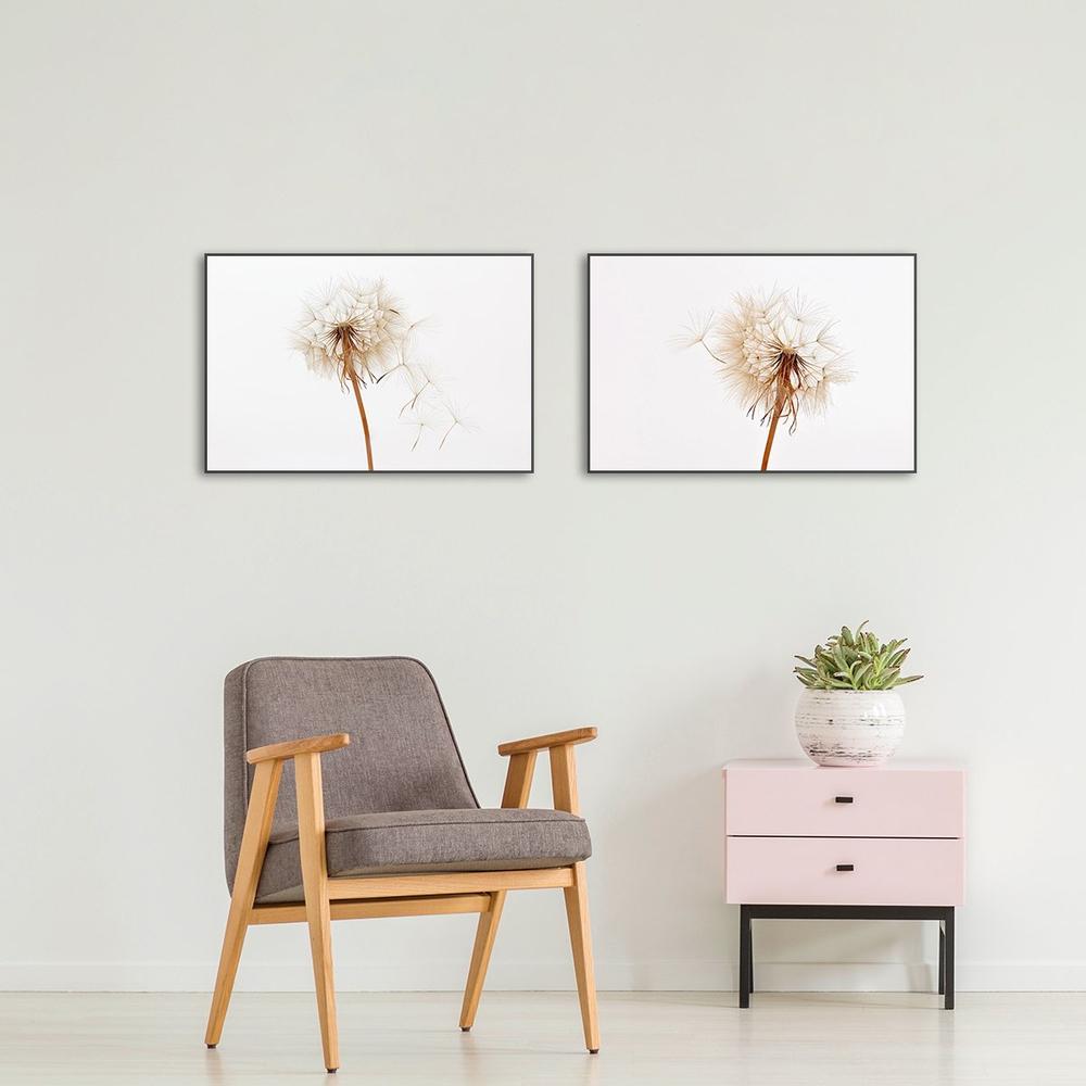 wall-art-print-canvas-poster-framed-Dandelions, Set Of 2-by-Gioia Wall Art-Gioia Wall Art