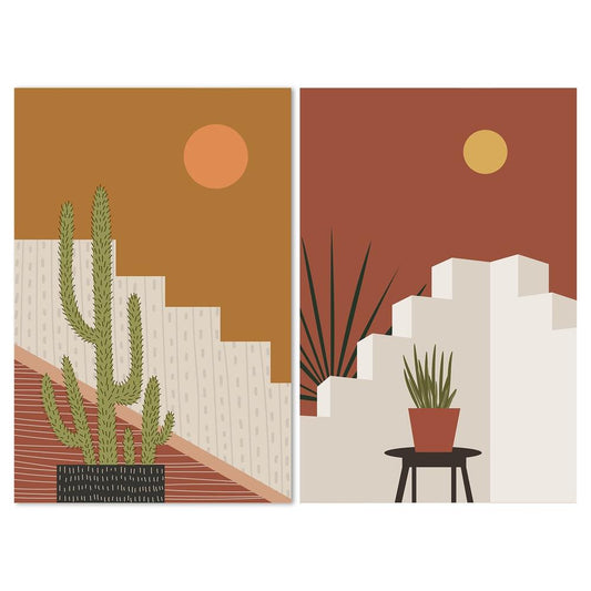 wall-art-print-canvas-poster-framed-Desert Lifestyle, Set Of 2, Style A-by-Gioia Wall Art-Gioia Wall Art