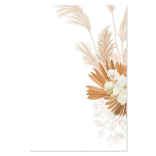 wall-art-print-canvas-poster-framed-Dry Flower Arrangement - Orchidm Pampas And Rusty Leaves, Style B-by-Gioia Wall Art-Gioia Wall Art