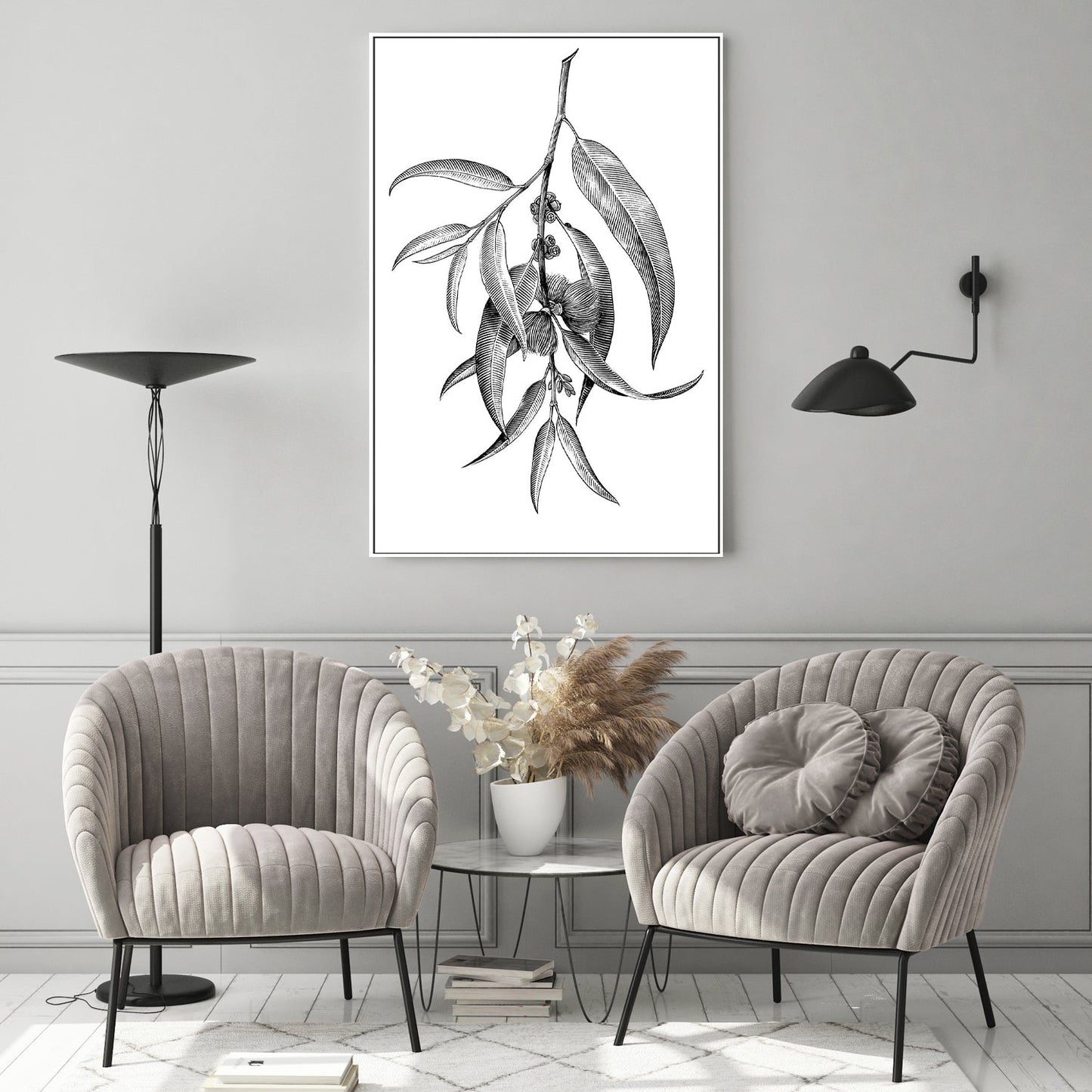 wall-art-print-canvas-poster-framed-Eucalyptus EPS10-GIOIA-WALL-ART