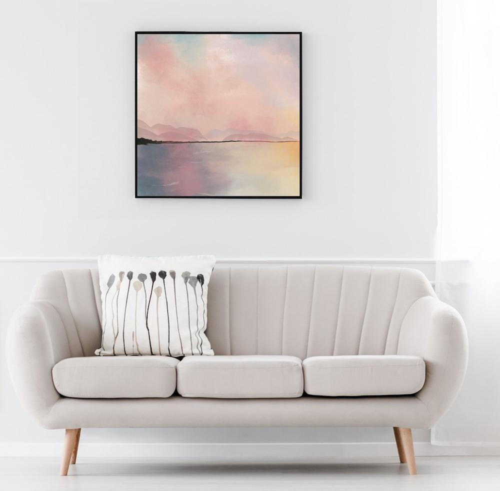 wall-art-print-canvas-poster-framed-Evening Glow, Landscape, Abstract, Set Of 3-by-Gioia Wall Art-Gioia Wall Art