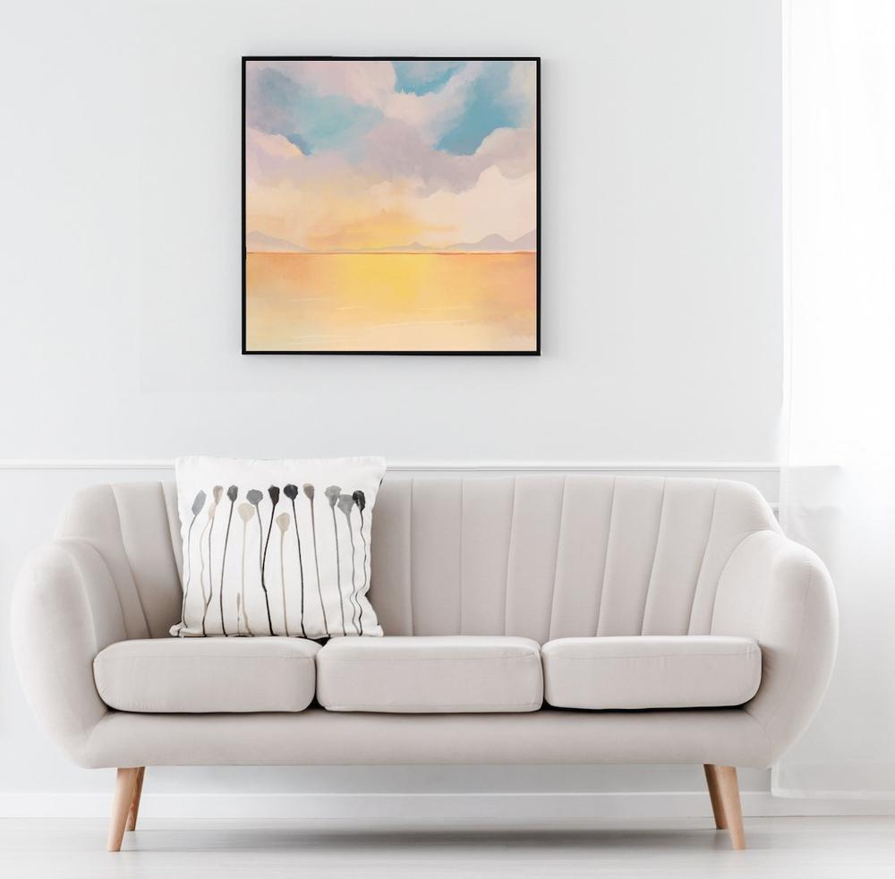 wall-art-print-canvas-poster-framed-Evening Glow, Landscape, Abstract, Set Of 3-by-Gioia Wall Art-Gioia Wall Art