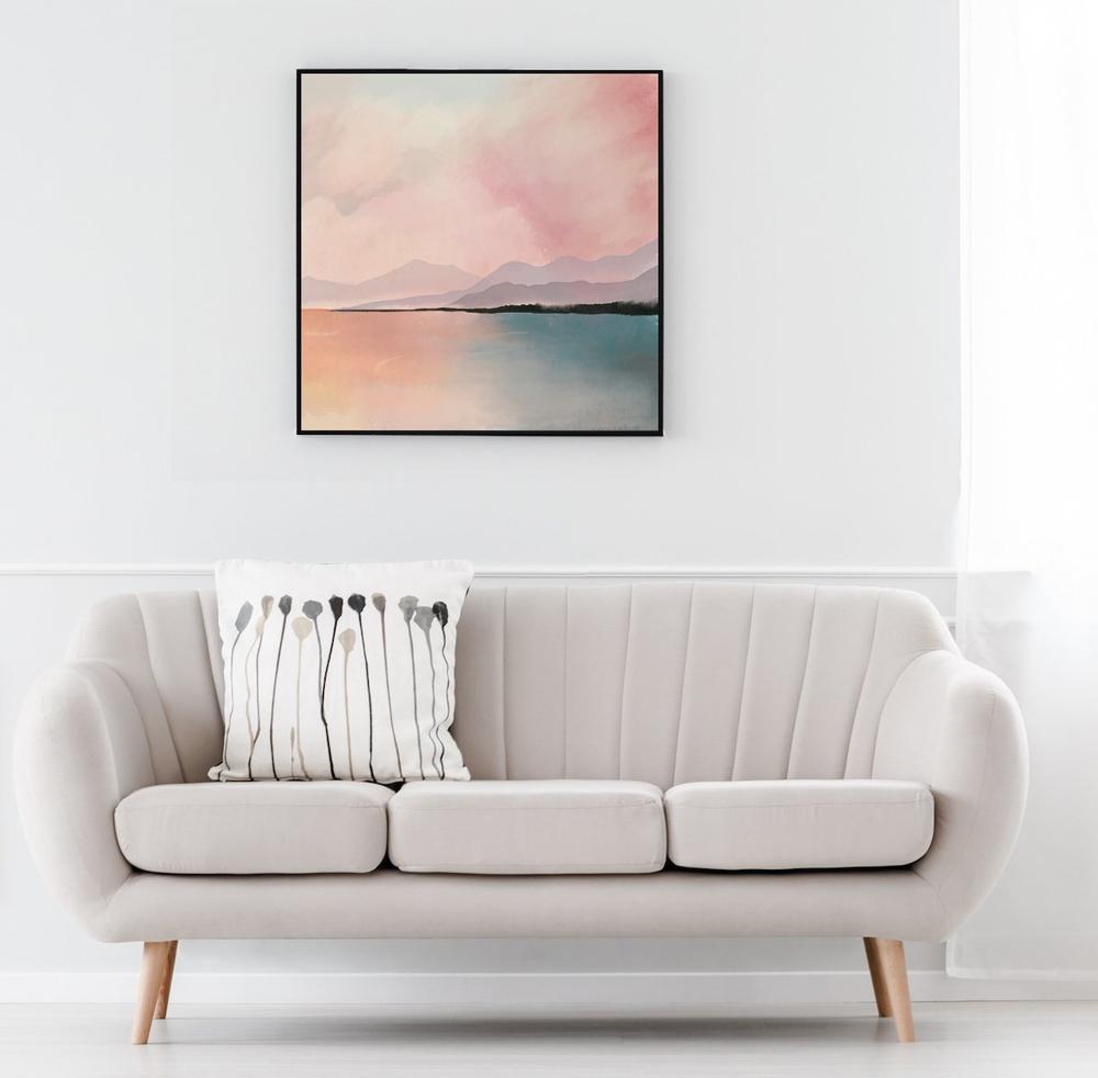 wall-art-print-canvas-poster-framed-Evening Glow, Landscape, Abstract, Set Of 3-by-Gioia Wall Art-Gioia Wall Art