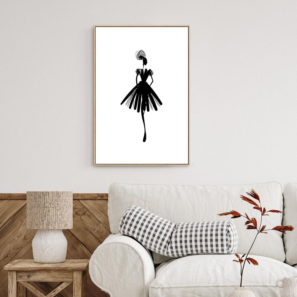 wall-art-print-canvas-poster-framed-Fashion Sketch, Style D-by-Gioia Wall Art-Gioia Wall Art