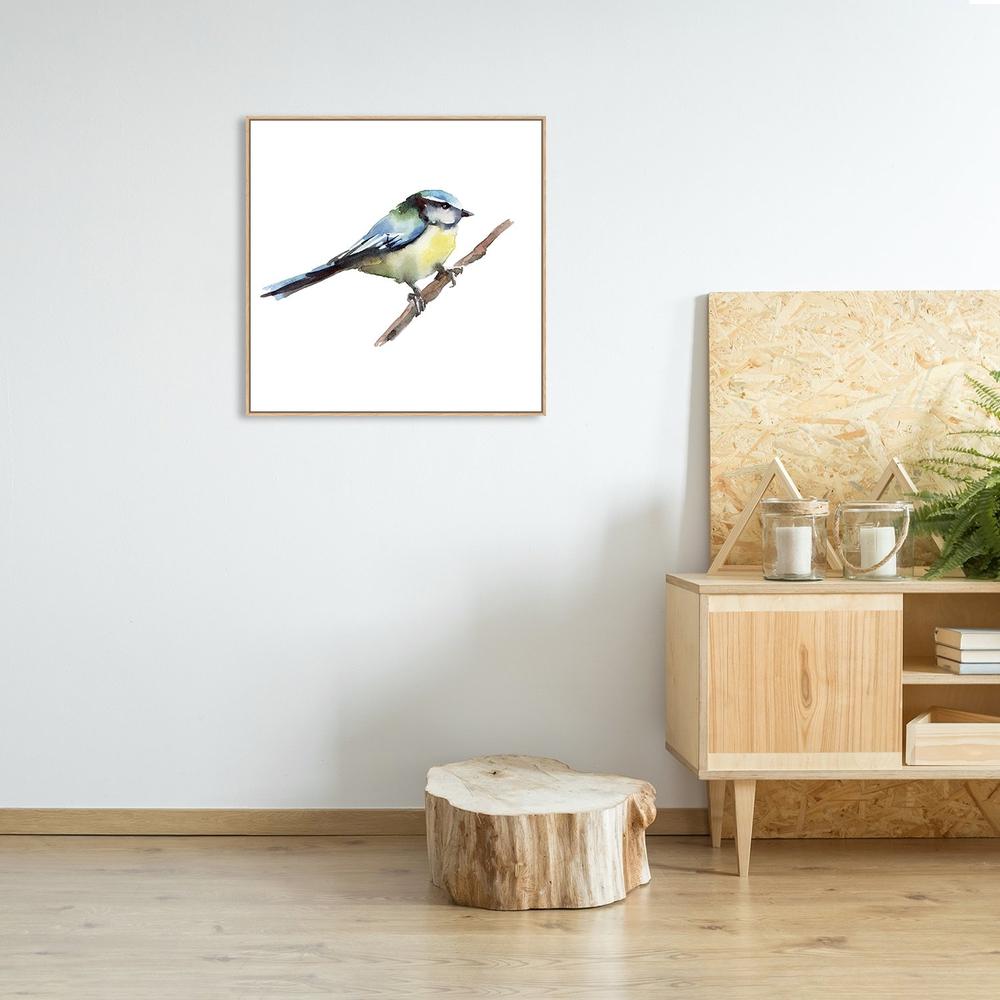 wall-art-print-canvas-poster-framed-Finch, Bird Painting, Watercolour , Style A-by-Gioia Wall Art-Gioia Wall Art