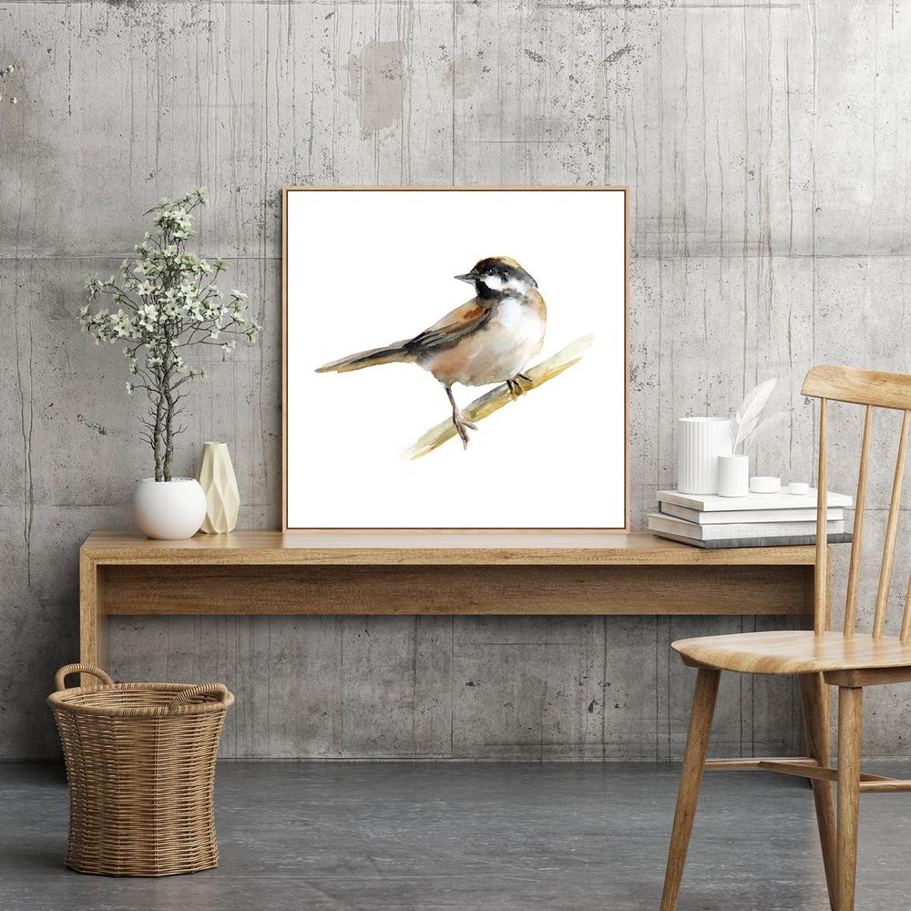 wall-art-print-canvas-poster-framed-Finch, Bird Painting, Watercolour , Style B-by-Gioia Wall Art-Gioia Wall Art