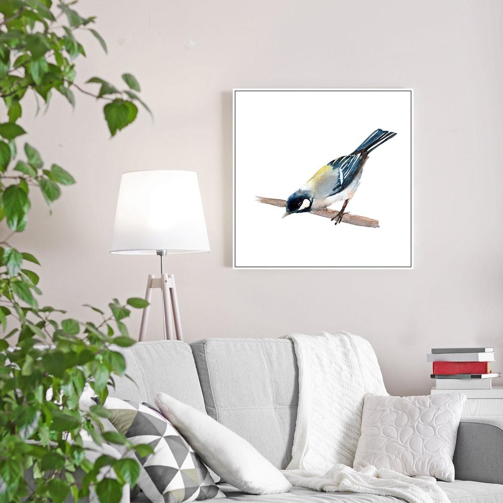 wall-art-print-canvas-poster-framed-Finch, Bird Painting, Watercolour , Style C-by-Gioia Wall Art-Gioia Wall Art