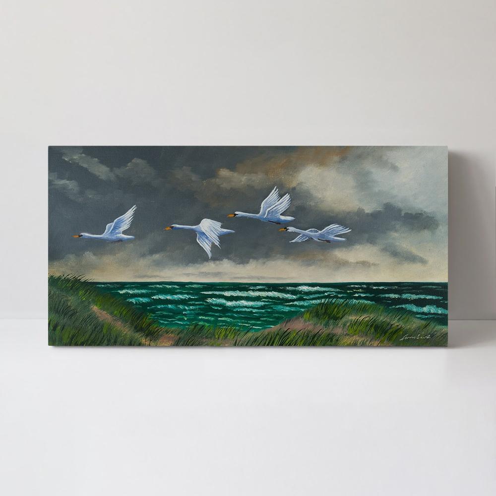 wall-art-print-canvas-poster-framed-Flock Of Geese-by-Gioia Wall Art-Gioia Wall Art