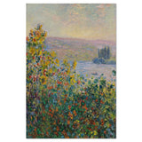 wall-art-print-canvas-poster-framed-Flowers Beds At Vetheuil, By Monet-by-Gioia Wall Art-Gioia Wall Art