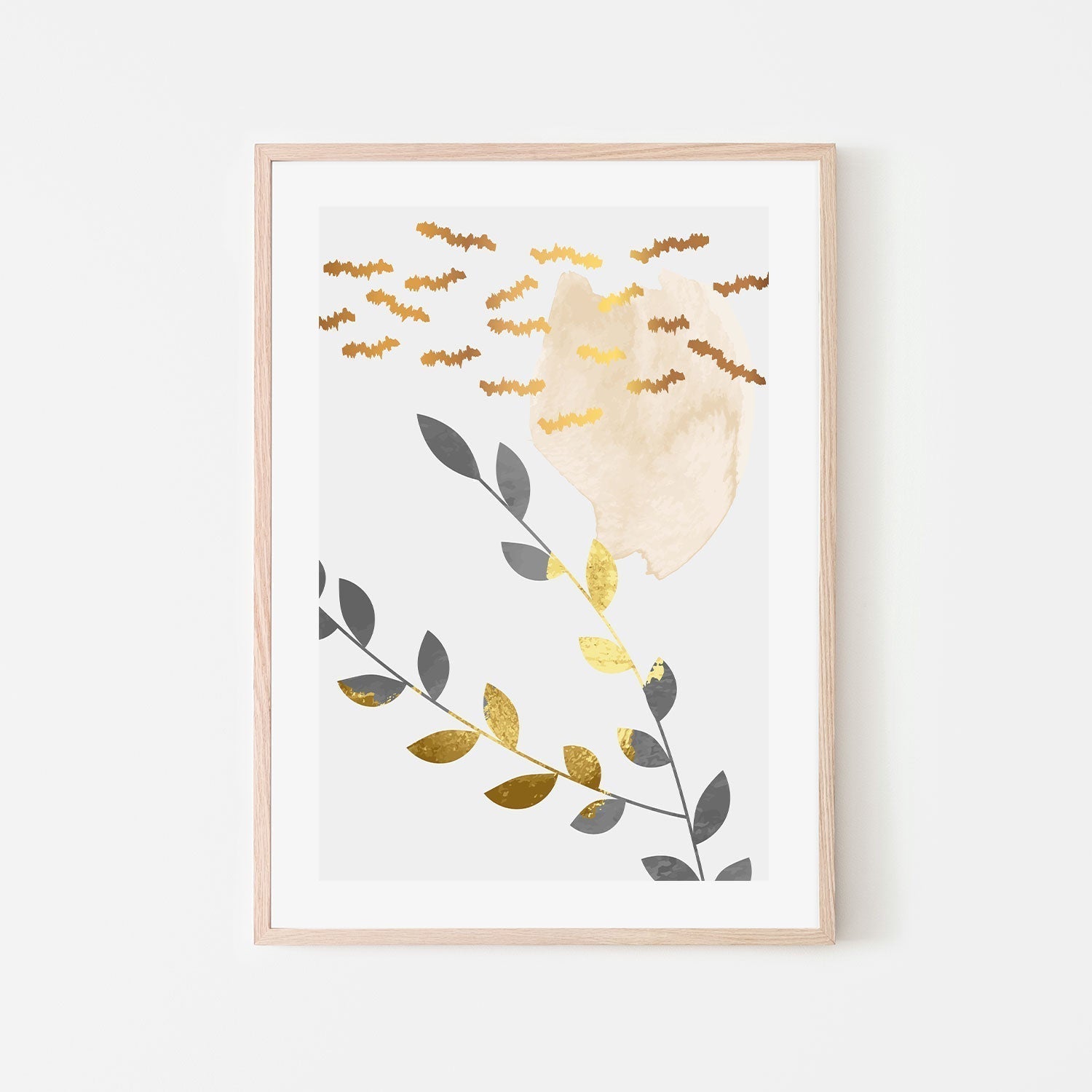 wall-art-print-canvas-poster-framed-Gold Accent, Style C-GIOIA-WALL-ART