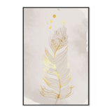 wall-art-print-canvas-poster-framed-Gold Feather, Style B-GIOIA-WALL-ART