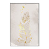 wall-art-print-canvas-poster-framed-Gold Feather, Style B-GIOIA-WALL-ART