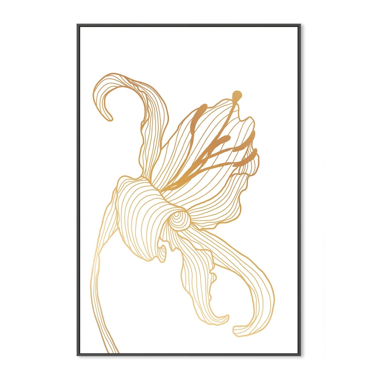 wall-art-print-canvas-poster-framed-Gold Lily, Style B-GIOIA-WALL-ART