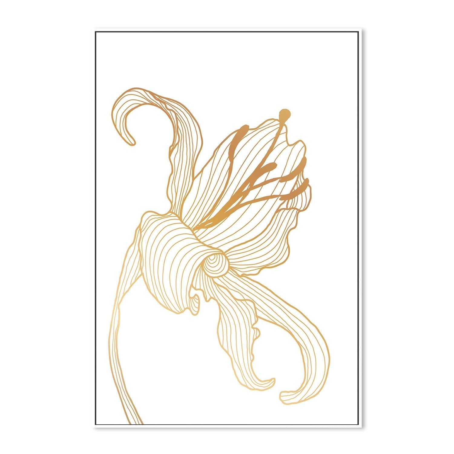 wall-art-print-canvas-poster-framed-Gold Lily, Style B-GIOIA-WALL-ART