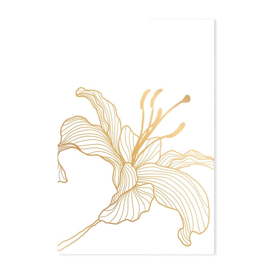 wall-art-print-canvas-poster-framed-Gold Lily, Style C-GIOIA-WALL-ART