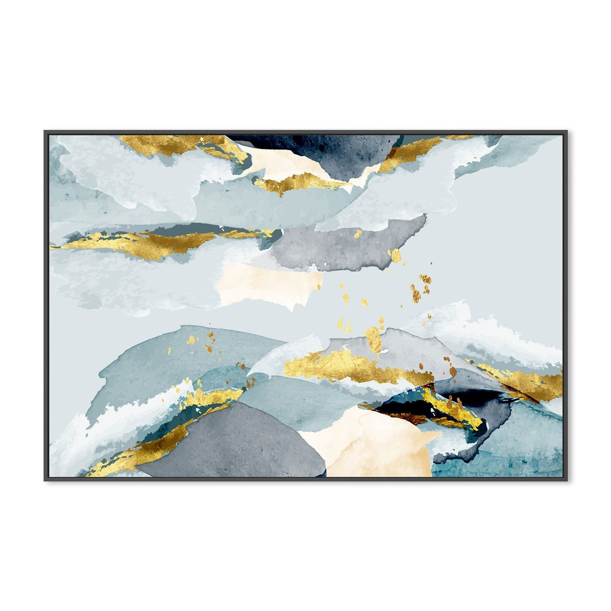 wall-art-print-canvas-poster-framed-Golden Avalanche, Style A-GIOIA-WALL-ART