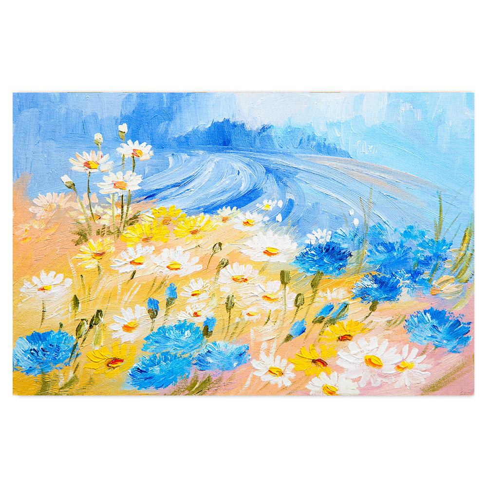 wall-art-print-canvas-poster-framed-Golden Blooms And Blue Skys-by-Gioia Wall Art-Gioia Wall Art