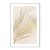 wall-art-print-canvas-poster-framed-Golden Palm Leaf, Style A-GIOIA-WALL-ART