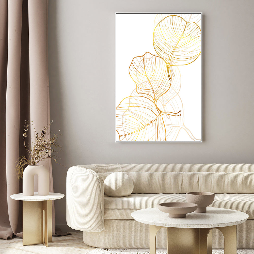 wall-art-print-canvas-poster-framed-Golden Silhouettes, Style B-GIOIA-WALL-ART