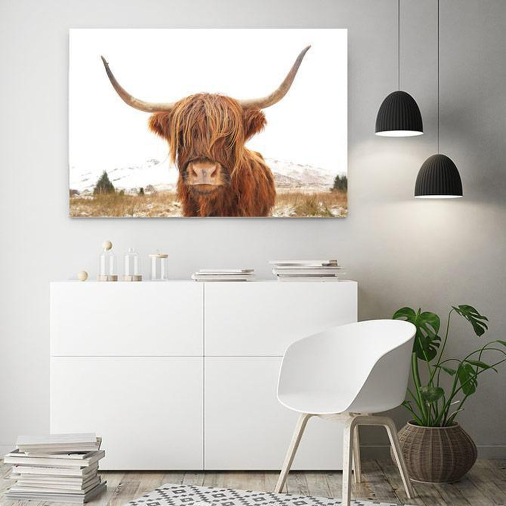 wall-art-print-canvas-poster-framed-Great Hair Don'T Care Yak, Highland Cow, Nature Colour-by-Gioia Wall Art-Gioia Wall Art