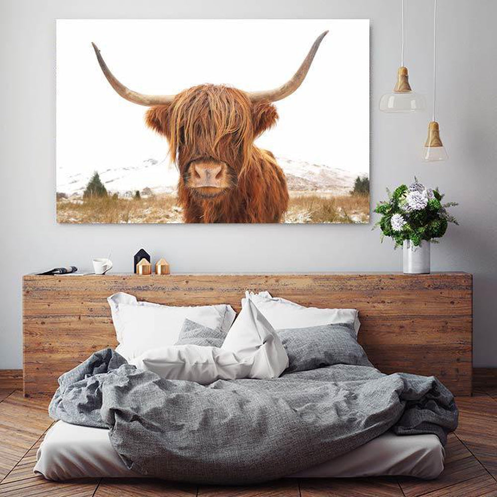 wall-art-print-canvas-poster-framed-Great Hair Don'T Care Yak, Highland Cow, Nature Colour-by-Gioia Wall Art-Gioia Wall Art