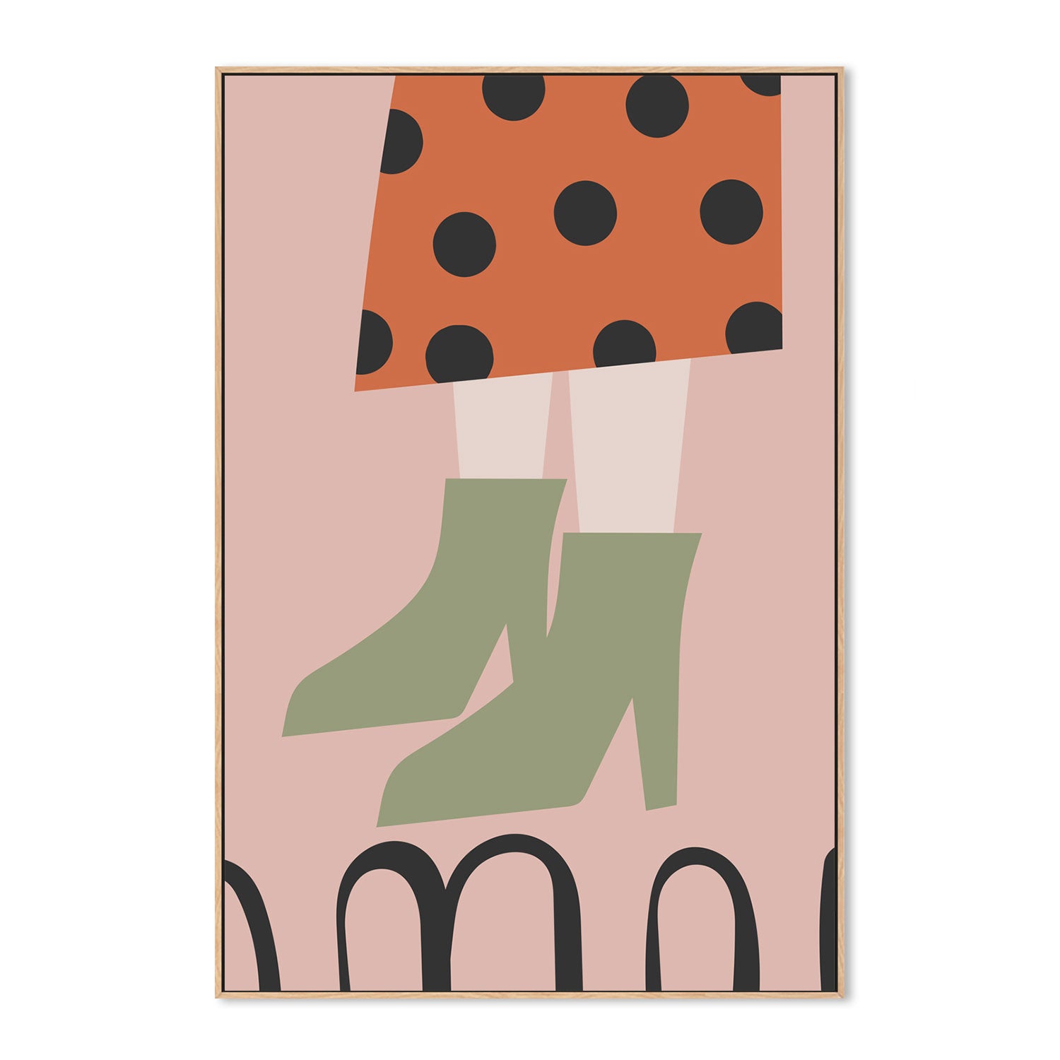 wall-art-print-canvas-poster-framed-Green Boots-GIOIA-WALL-ART