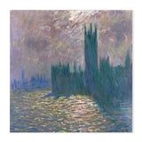 wall-art-print-canvas-poster-framed-Houses of Parliament Reflection of the Thames 1900 , By Monet-by-Gioia Wall Art-Gioia Wall Art