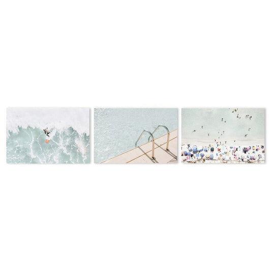 Immersed In Beach and Pool, Set Of 3-Gioia-Prints-Framed-Canvas-Poster-GIOIA-WALL-ART