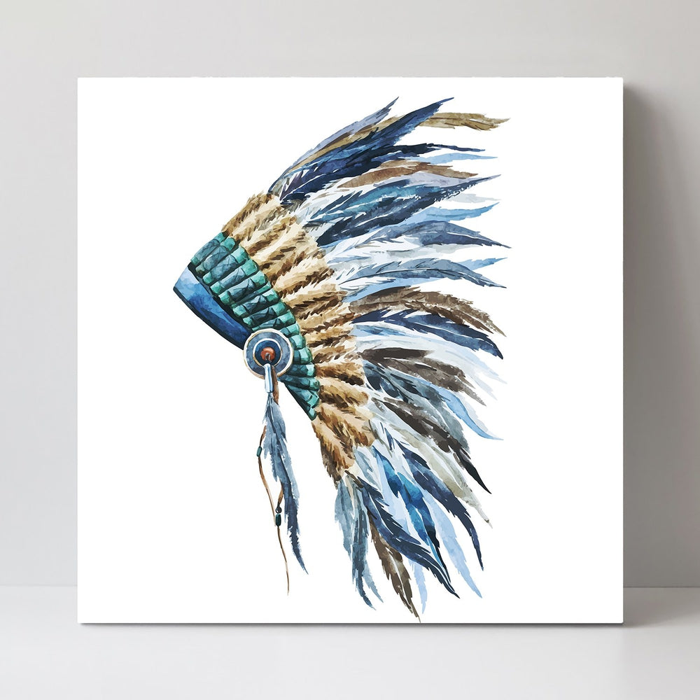 wall-art-print-canvas-poster-framed-Indian War Bonnet-by-Gioia Wall Art-Gioia Wall Art