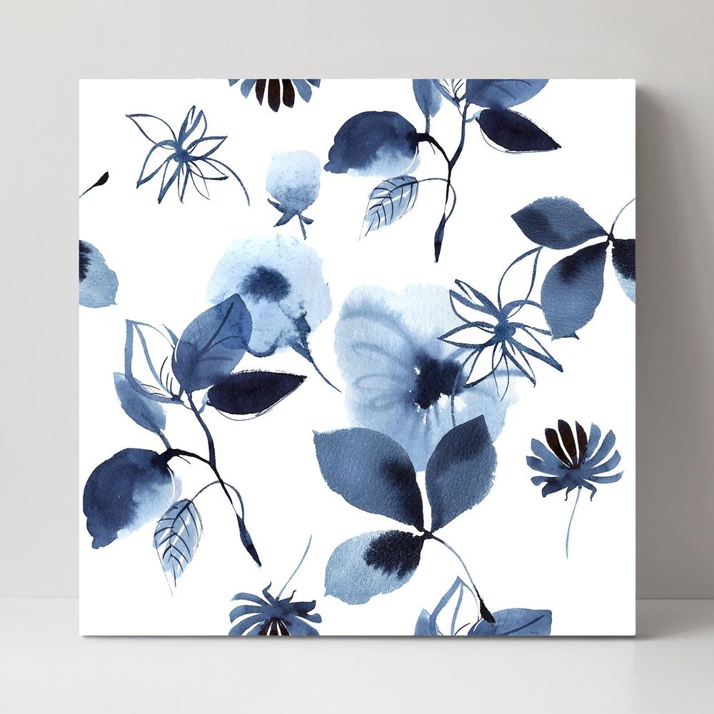 wall-art-print-canvas-poster-framed-Indigo Plants-by-Gioia Wall Art-Gioia Wall Art