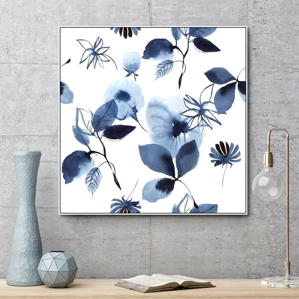 wall-art-print-canvas-poster-framed-Indigo Plants-by-Gioia Wall Art-Gioia Wall Art